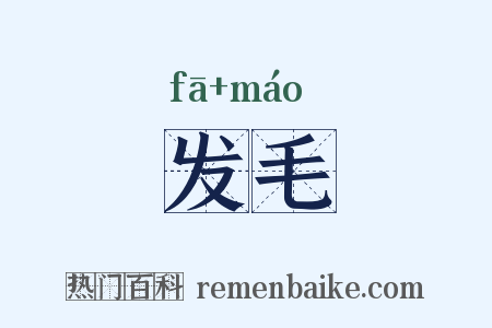 发毛是什么意思的图片